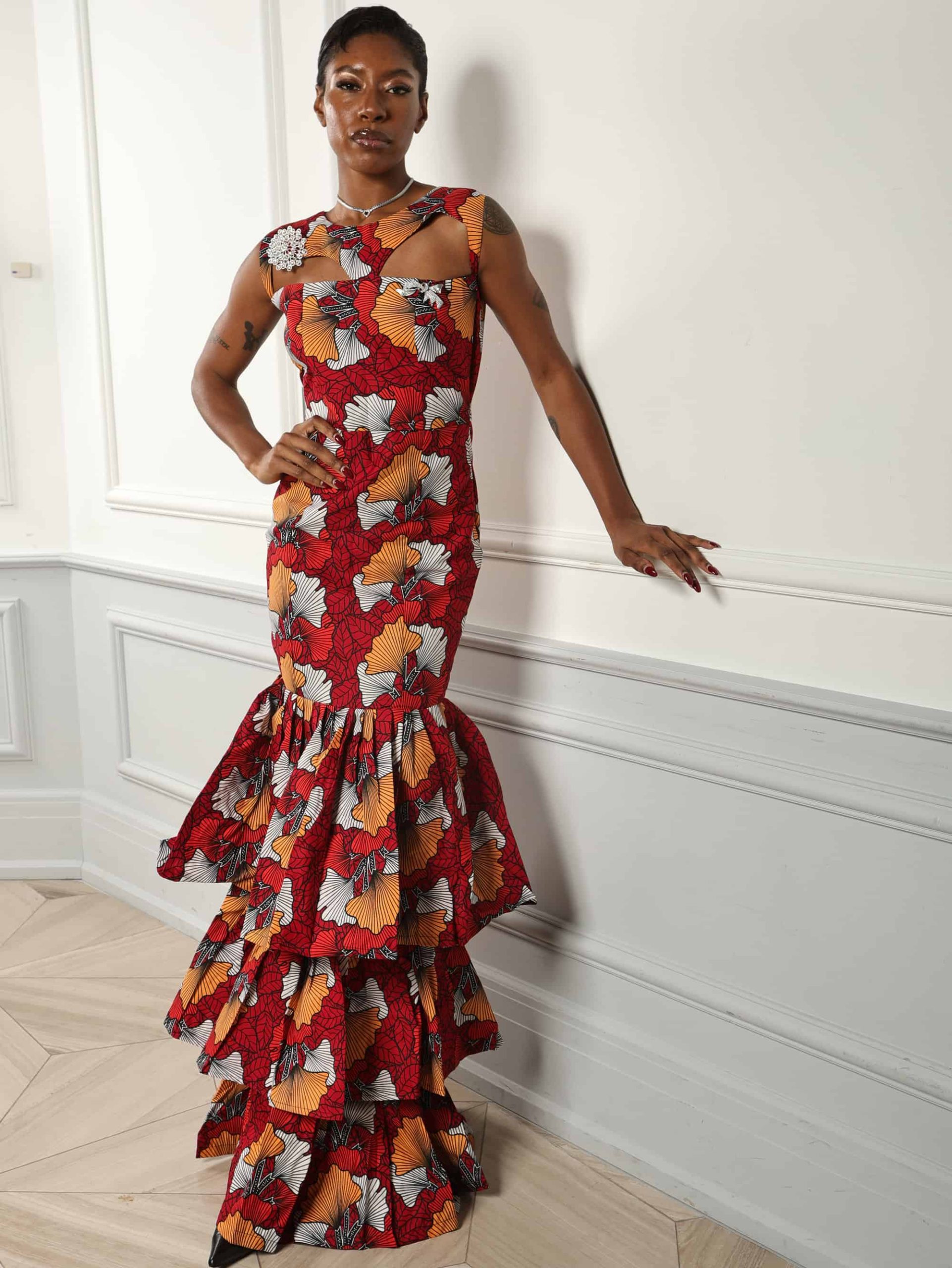 African Print Flared Dress The TJCollectibles