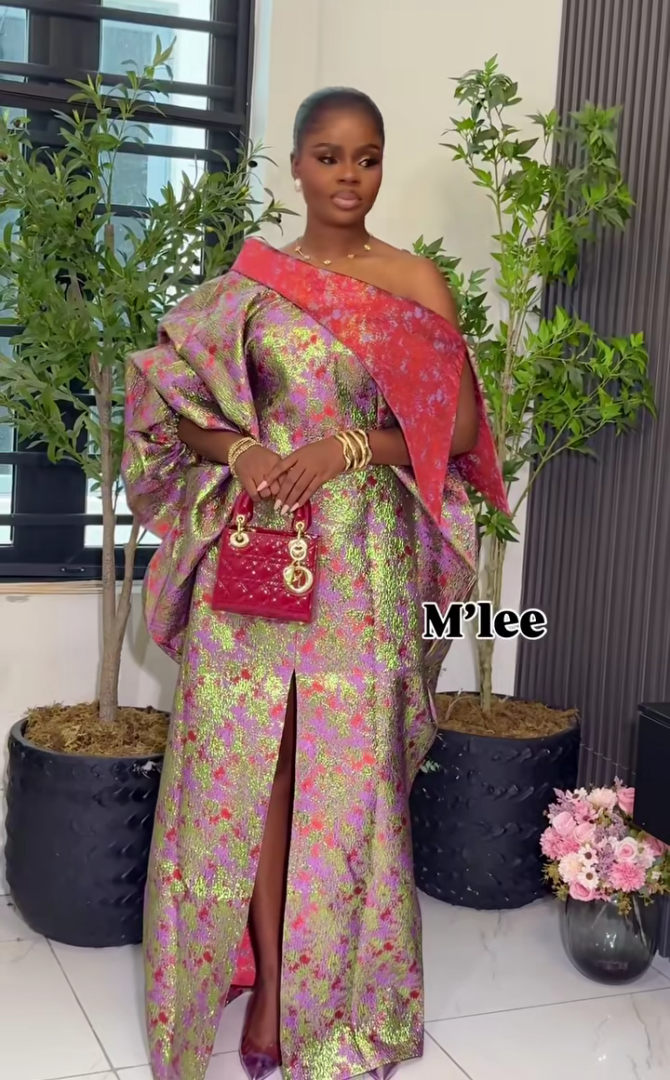 damask maxi dress African Unique Rich Aunty Damask Brocade Boubou/Maxi Dress Buga Style